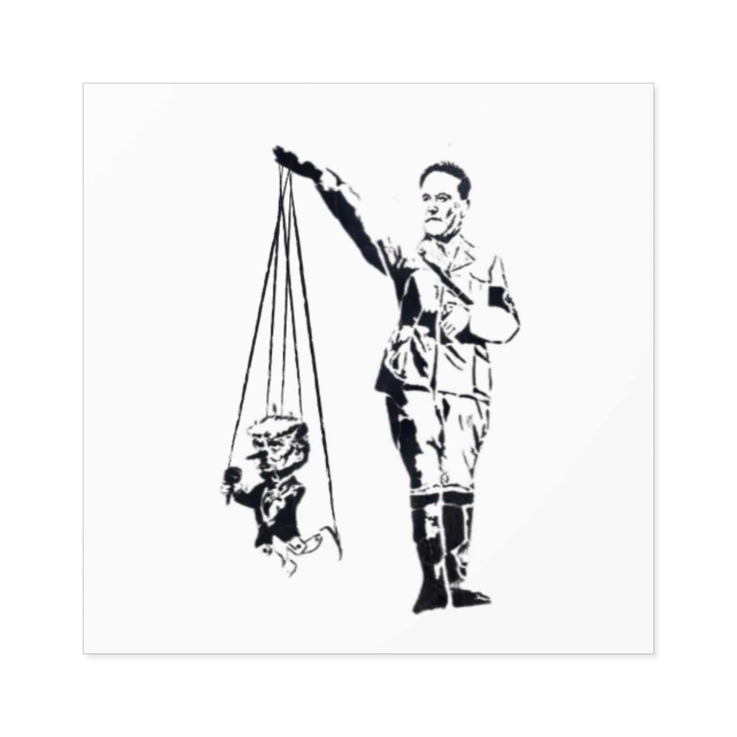 Puppetmaster Elon Sticker